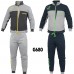Tuta Homewear Uomo Givova Cotone Felpato Full Zip Varie Taglie Art. G680